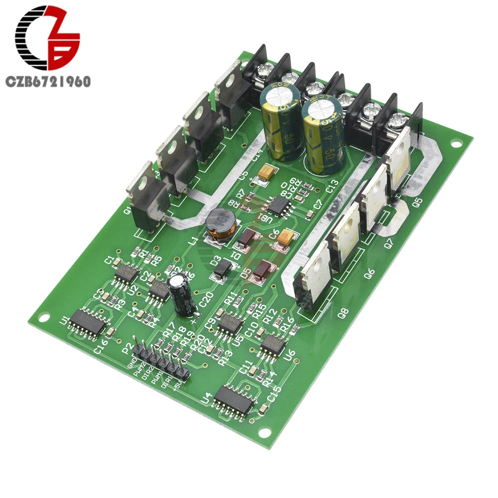 DC 5V 12V 24V 15A Dual H-Bridge DC Motor Driver Module Motor Drive Controller Board for Arduino Robot Car Compatible 3V-36V