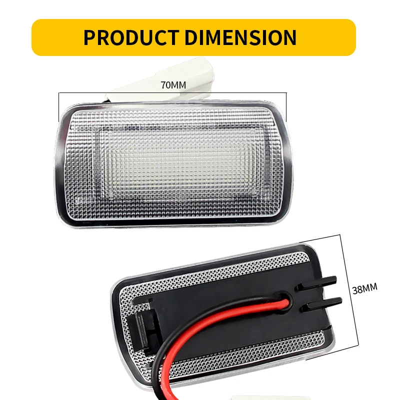 2X Samochodowe światło uprzejmości LED do Lexus IS200T IS250 IS350 IS300 ES300H ES350 HS250H GS350 / GS450H GS300 GS400 GS430 LX570