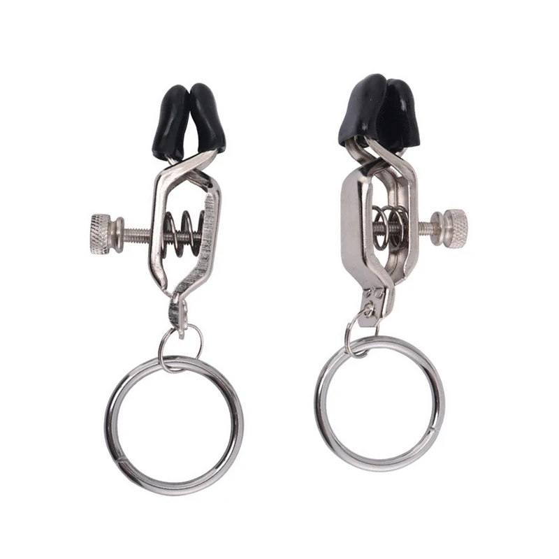 

2Pcs Screw Nipple Clamps Metal BDSM Adult Game Sexy Piercings for Women Nipple Clips Slaves Bondage Restraints Sex Toys