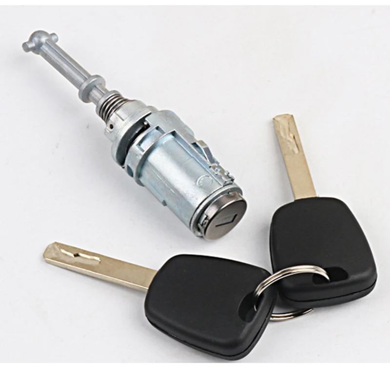 CHKJ Car Left Door Lock Cylinder Locks Accessories For Citroen C2 C3 9170.T9 With 2 Keys Replacement Lock Set Locksmith Tools