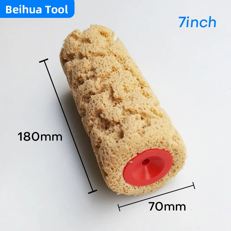 6 Inci 7 Inci 8 Inci Kuas Rol Cat Busa Spons Rol Bertekstur Rumput Laut Buatan untuk Dekorasi Dinding Alat Pelukis Berpola