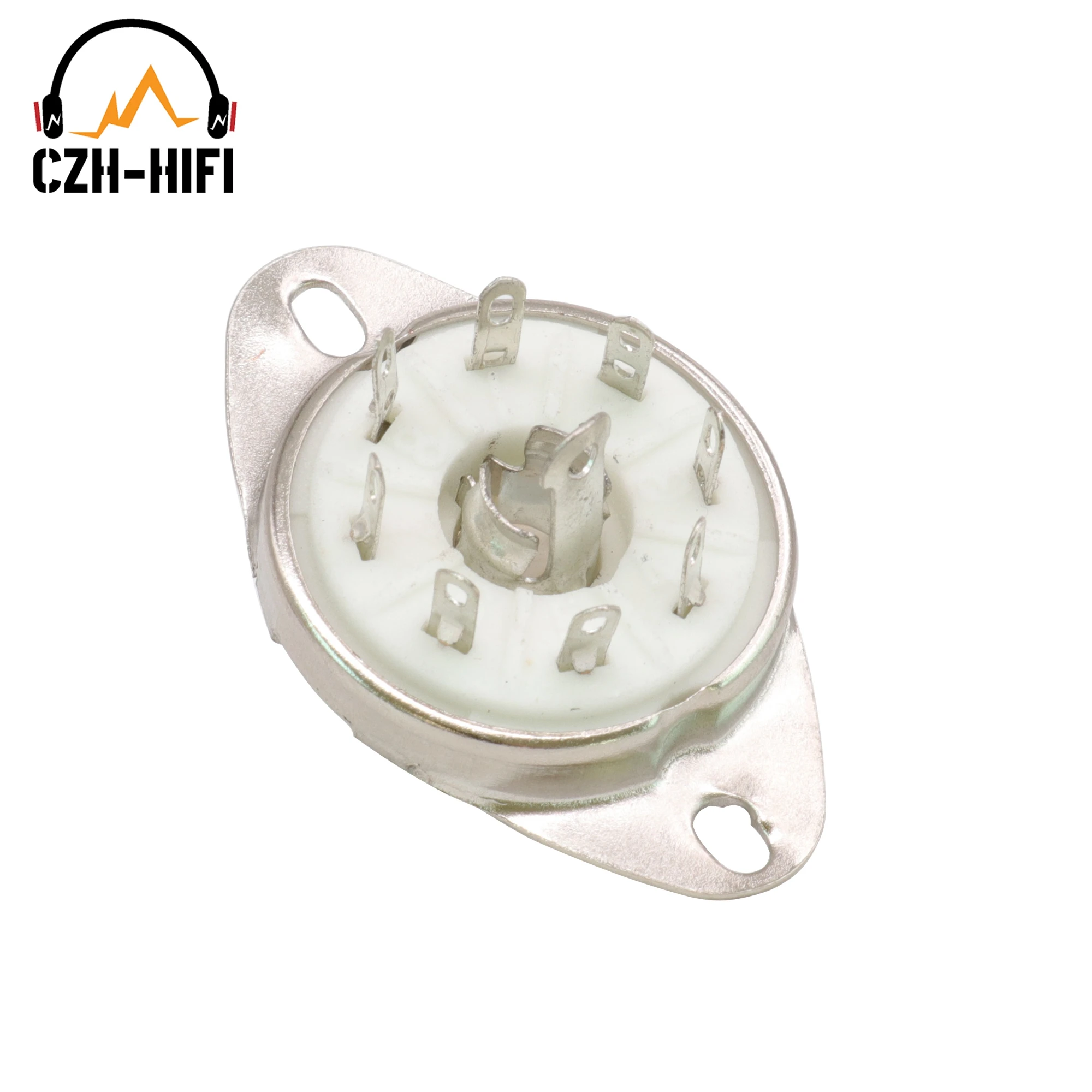 1pc 8-polige Keramik rohr buchse Ventil fuß Power Lampen buchse für 5 b254 c3g 7 n7 ef22 Vintage Audio verstärker DIY Chassis Leiterplatte halterung – Detail 16
