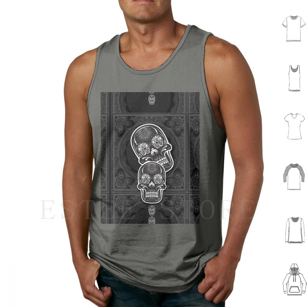 Dia De Los Muertos Tank Tops Vest Sleeveless Dia De Los Muertos Dia De Los Muertos Makeup Dia De Los Muertos Art Dia De Los