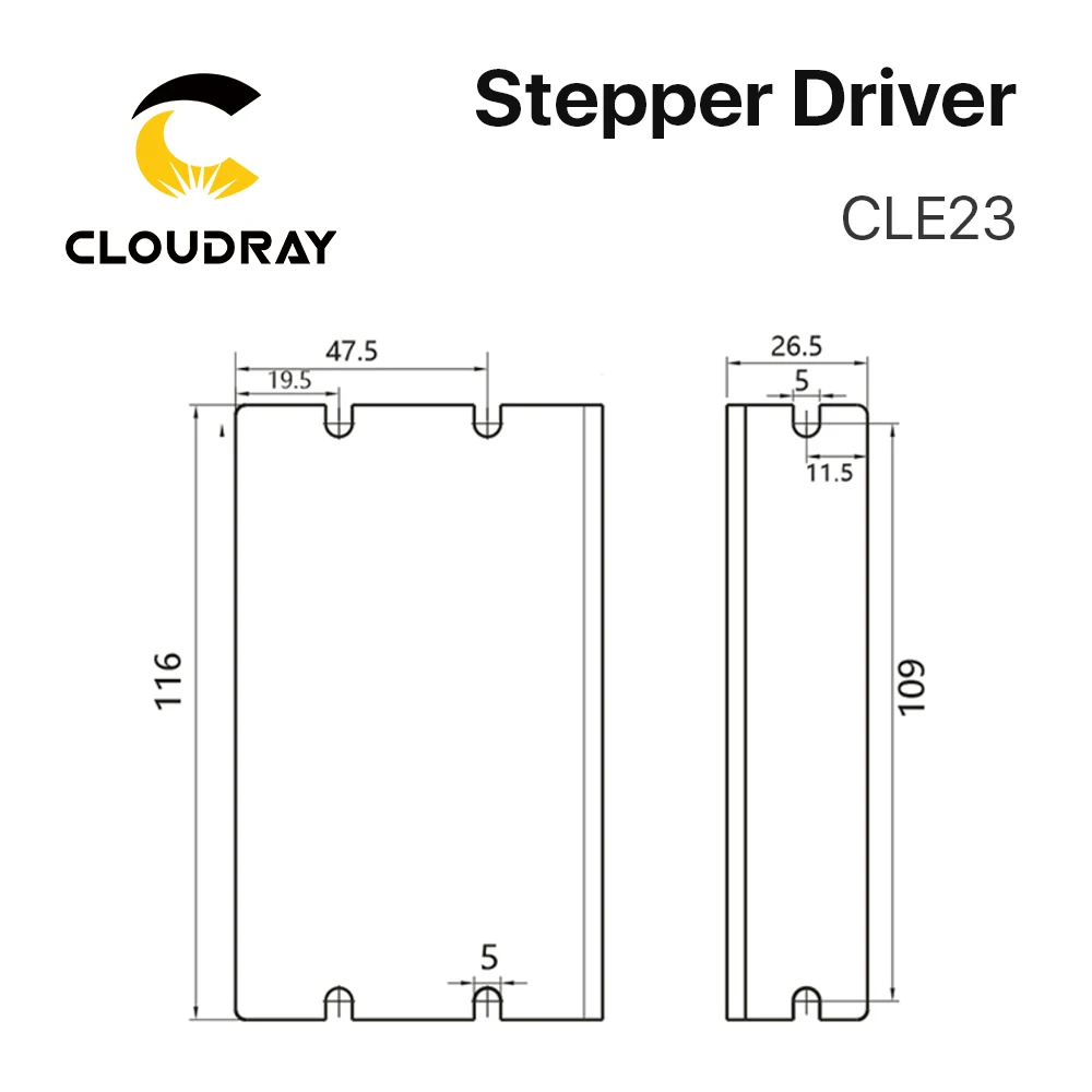 Imagem -05 - Cloudray-nema 23 Stepper Motor com Codificador Servo Driver Fácil Loop Fechado Cabo Livre de 15 m 2.0n.m