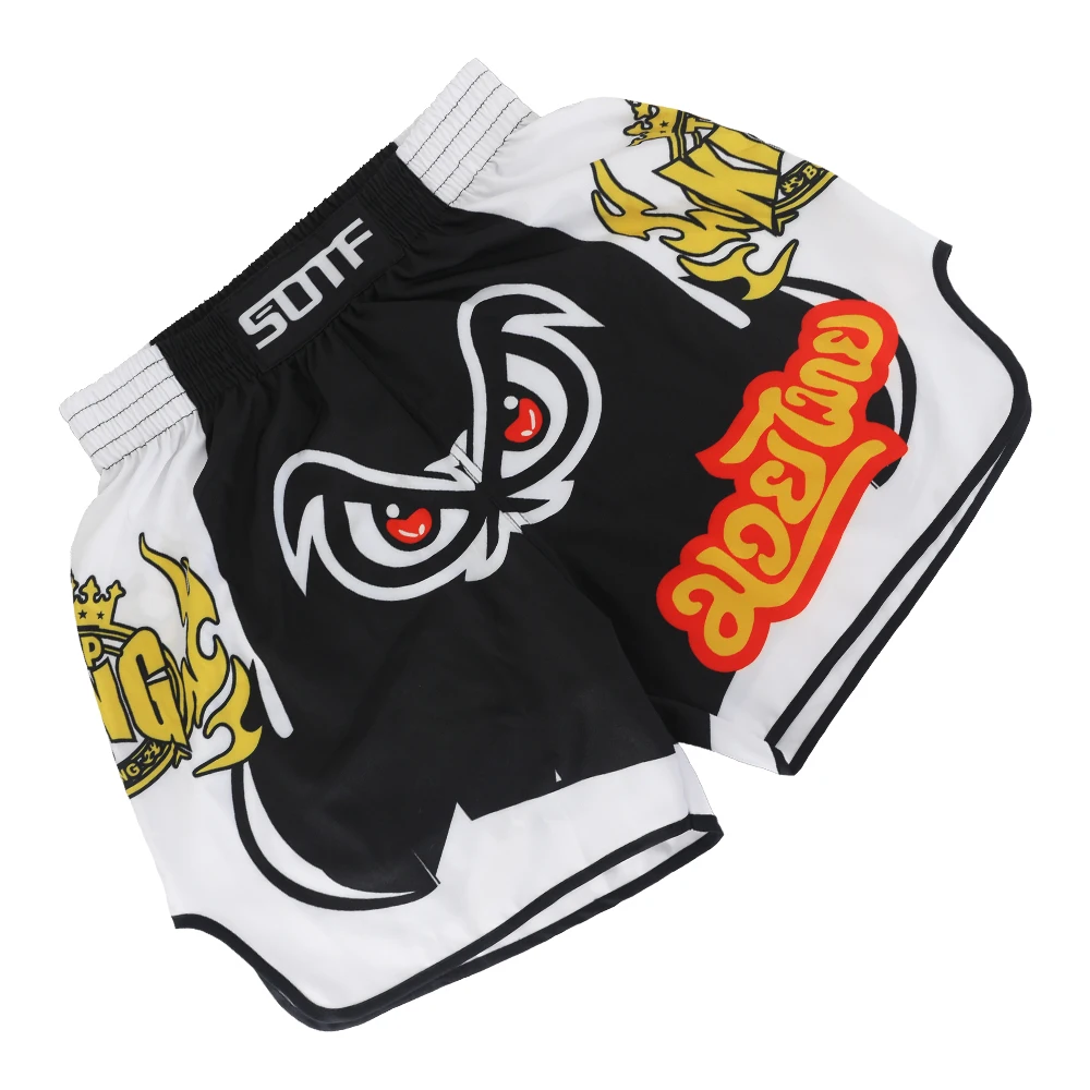 Men\'s and Women\'s Boxer Pants Printed MMA Shorts Taekwondo Fighting Shorts Muay Thai Shorts Clothing Free Fight Sanda Cheap