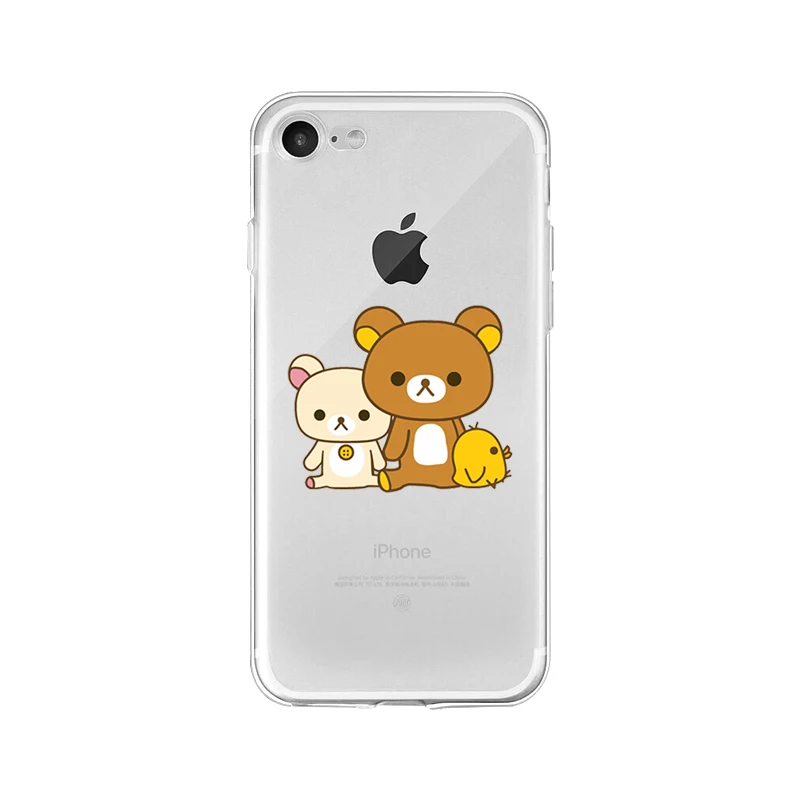 Yinuoda custodia per telefono di alta qualità cliente Rilakkuma per iPhone 5 5Sx 6 7 7plus 8 8plus X XS MAX XR 11 pro max