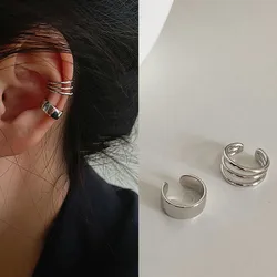 Pendientes de Clip de Cruz para mujer y niña, conjunto de joyería de circonita cúbica, Perla bonita, brazalete de cartílago de oreja sin Piercing