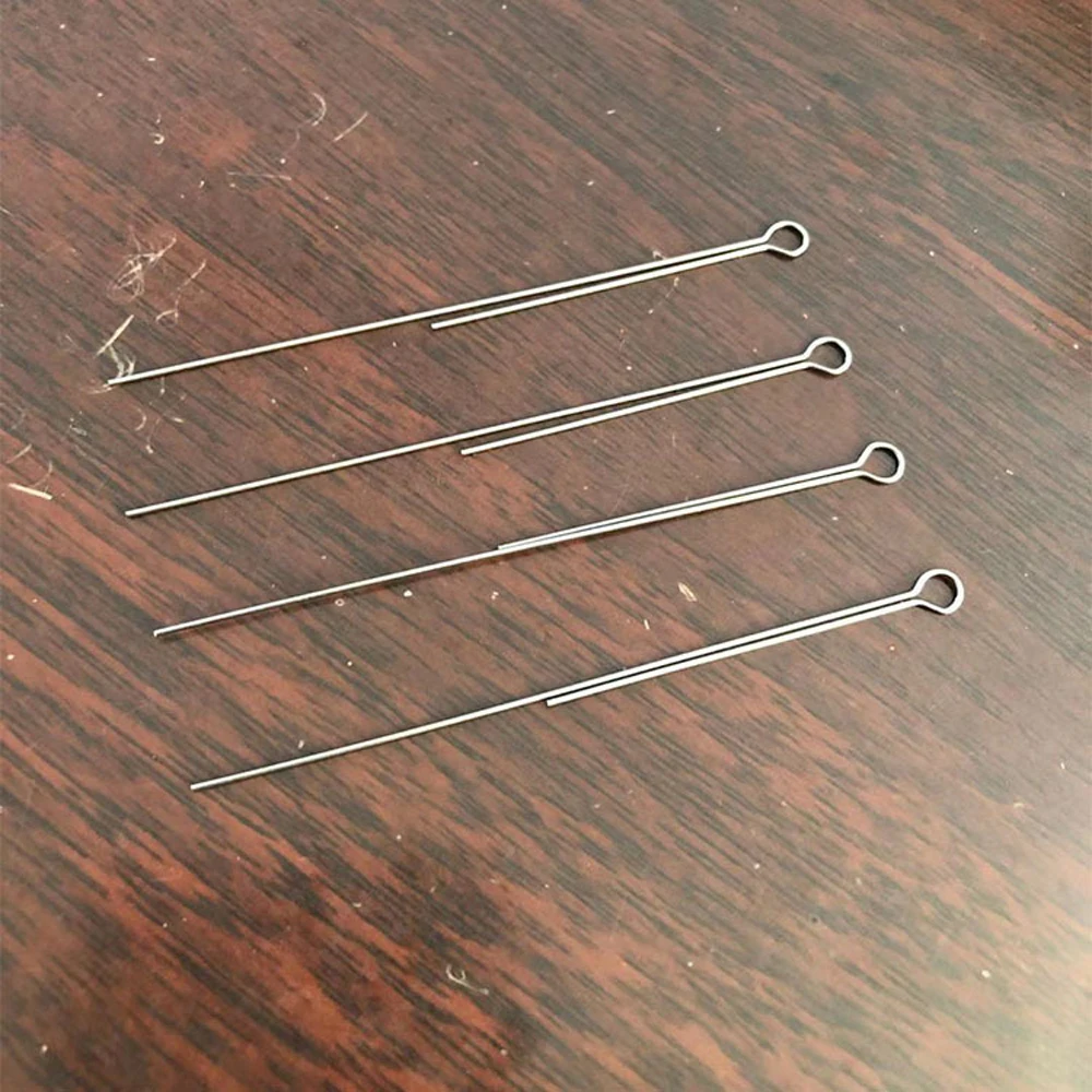 20 pz/lotto fai da te rotante filo di acciaio paillettes 65-75mm piccole parti manuale composito filo mandrino richiamo di pesca esca gancio accessori