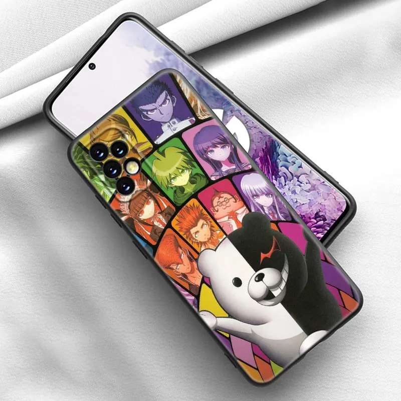 DANGANRONPA Phone Case For Samsung Galaxy A12 A22 A21S A02S A31 A32 A50 A51 A70 A71 A72 A11 A10S A20S A30S A52 S 5G Black Cover