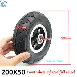 Thickened 200x50 Outer Tire 200 * 50 Inner Tube 8 Inch Electric Scooter Inner and Outer Tire Belt Punching Inflated Rear Wheel