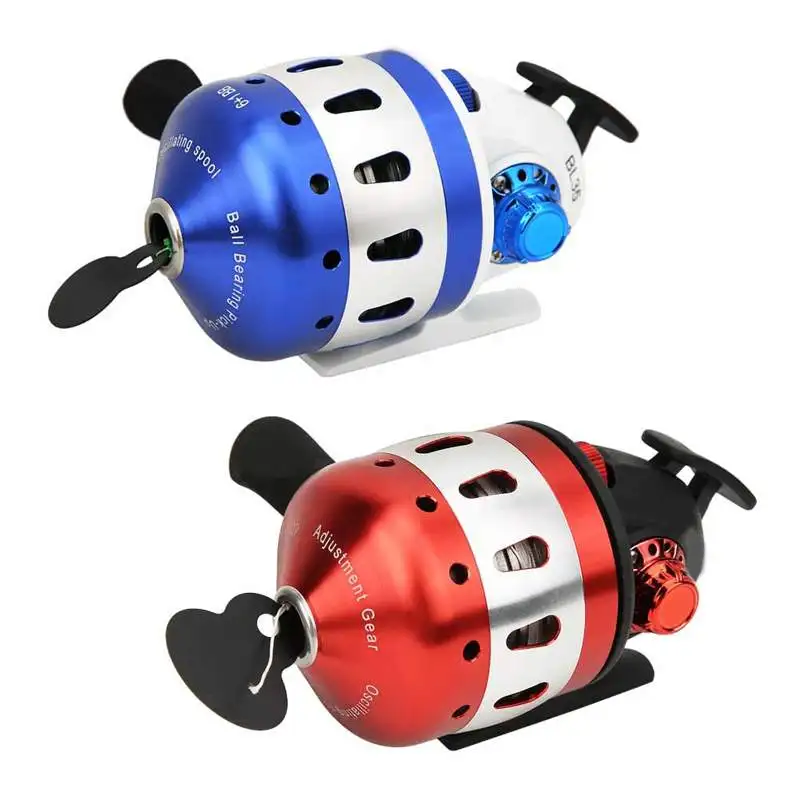 Fishing Reels for Slingshot Shooting Speed Ratio 3.6:1 BL35 Fishing Wheel Closed Metal Outdoor Hunting Fishing Tools