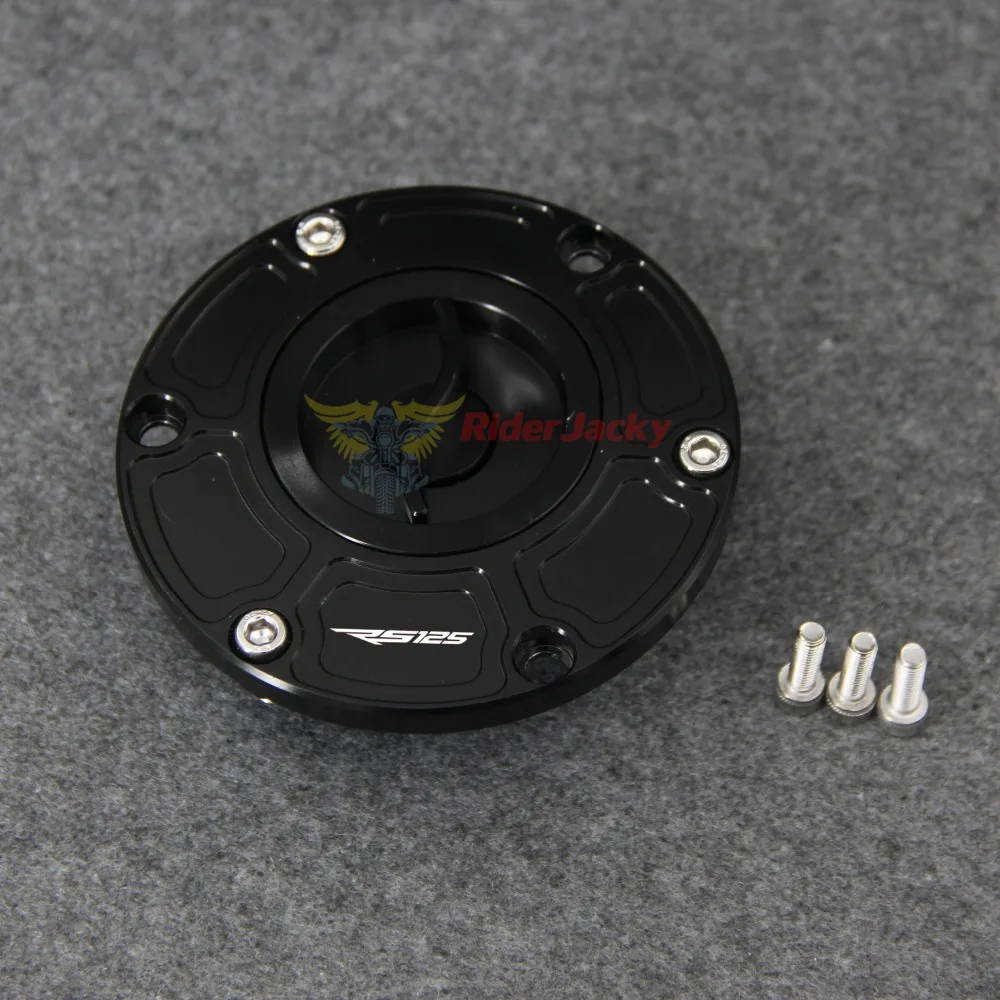 For Aprilia RS125 RS 125  (6 HOLES) All Years Motorcycle Keyless Fuel Tank Gas Cap Cover
