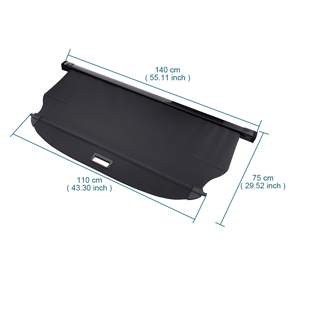 Car Interior Cargo Cover Trunk Cover Luggage Carrier Curtain Black Retractable Cargo Trunk Mat FIt For Hyundai Tucson 2015-2020