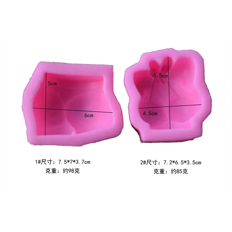 Sexy Bikini Butt Chest Handmade Soap Fondant Silicone Mold DIY Chocolate Baking Cake Jelly Pudding Molds