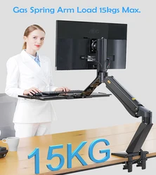 NB40 Ergonomic ปรับความสูงคอมพิวเตอร์ขาตั้งขาตั้ง Workstation 22-32นิ้ว Monitor Mount Bracket แป้นพิมพ์แผ่นขาตั้ง