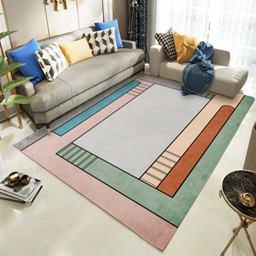 

Retro European Big Carpets For Living Room Bedroom Large Area Rug Home Children's play Floor Rugs Kids Room Non-slip Tatami Mat