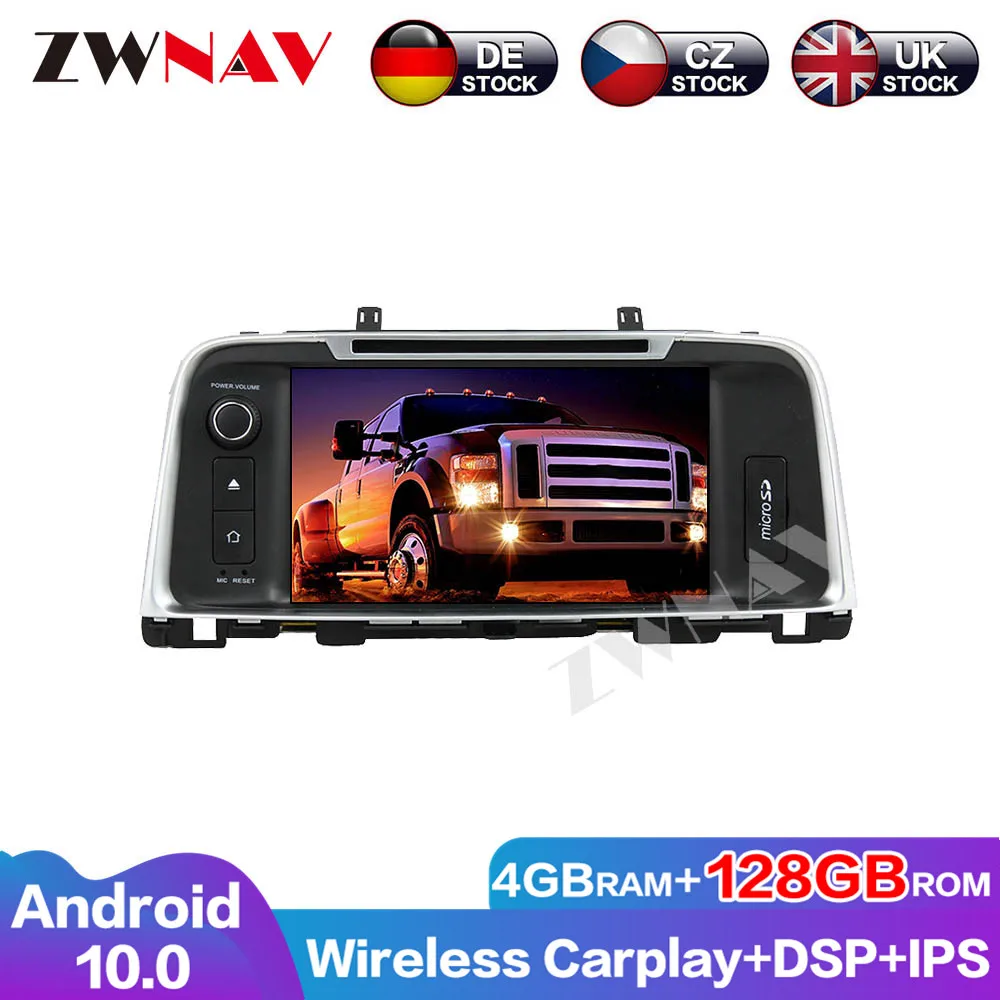 Screen Car DVD Player 128G Android 10.0 Auto Radio Audio Navigation Carplay Head unit for Kia K5 GPS Stereo Multimedia