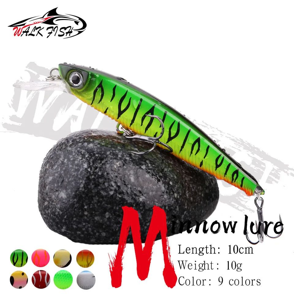 Walk Fish Wobbler Minnow 100mm 10g – Cebo jerkbait para lubina - imagen 3