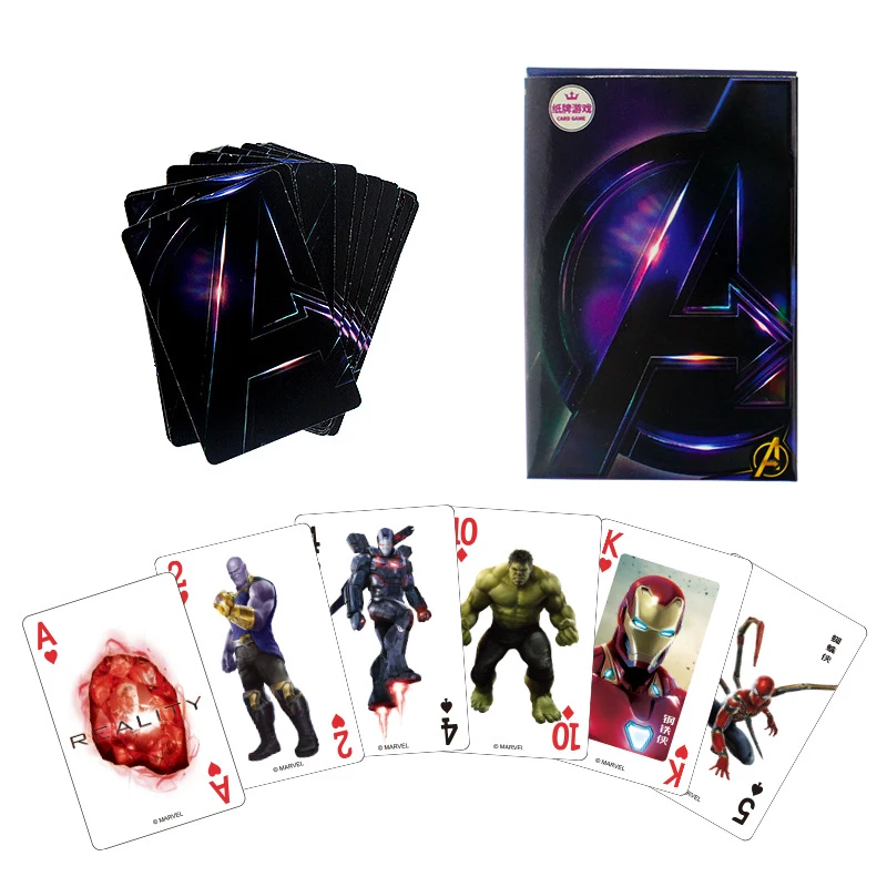 Frozen Avengers Card Game Paper Playing Cards Casual Desktop Card Games Children Adult Card Game Disney Card Game Frozen