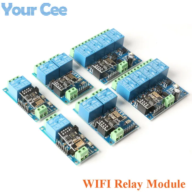 ESP8266 ESP-01 Przekaźnik WiFi 1 2 4-drożny kanał 5V 12V Rzeczy Inteligentny domowy przełącznik zdalnego sterowania ESP01 Moduł bezprzewodowy Aplikacja na telefon