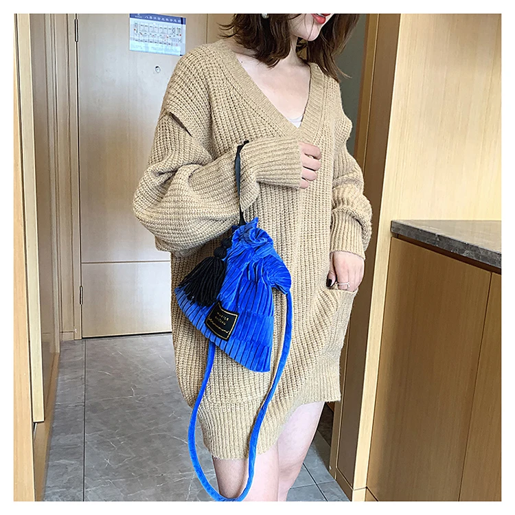 Miyake – sac à bandoulière plissé pour femmes, sac seau simple à la mode, gaz naturel sauvage, grande capacité, sac portable, meilleure vente