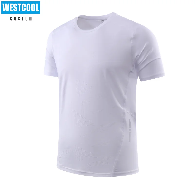 High-Quality Sport Quick-Drying T Shirt Custom Logo Round Neck Embroidery Polyester T-shirts Print Personal Design DIY ONECOOL