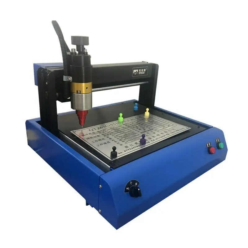 CNC 2015 Stainless Steel Metal Printer Nameplate Cutting Plotter 3020 Code Electric Marking Engraving Machine 300*200mm