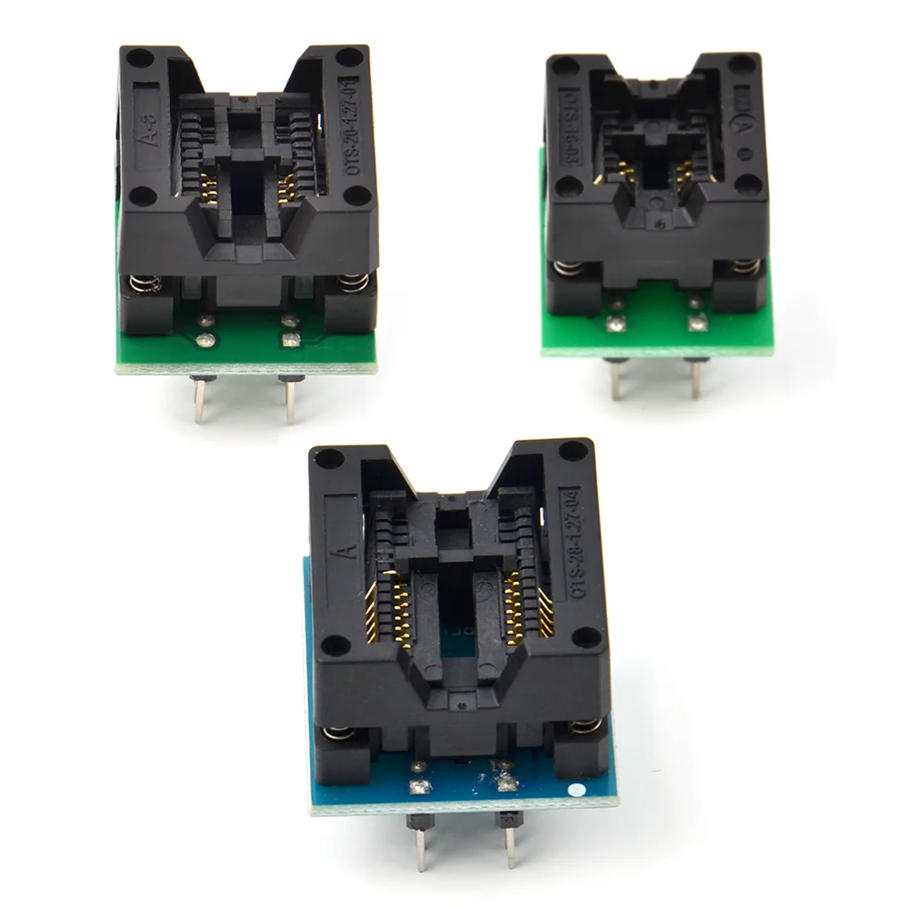 Convertisseur SOIC8 SOP8 à DIP8 EZ, prise 150mil 200-209MIL, adaptateur de programmeur de Module avec connecteur 300 MIL, Clip intelligent à corps large