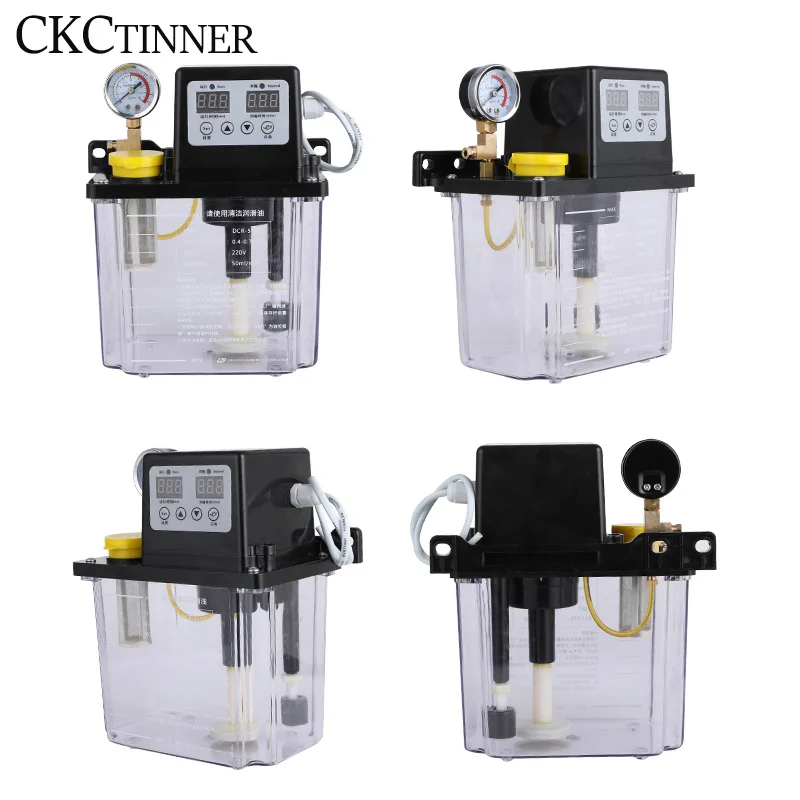 

220V 0.5L/1L/2L Liters Lubricant Pump CNC Electromagnetic Automatic Lubrication Pump Lubricator Oil Pump Oil injectors