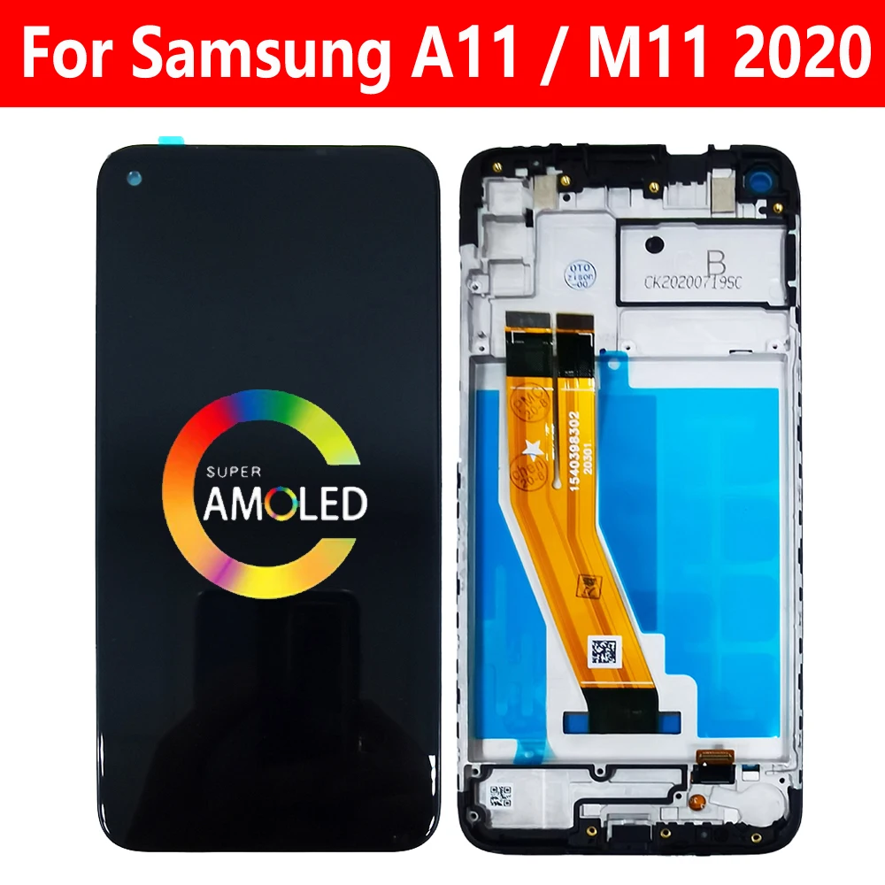 For Samsung Galaxy A11 M11 2020 LCD SM-A115F/DS A115 M115F M115 Display With Frame Screen Touch Digitizer Assembly Replacement