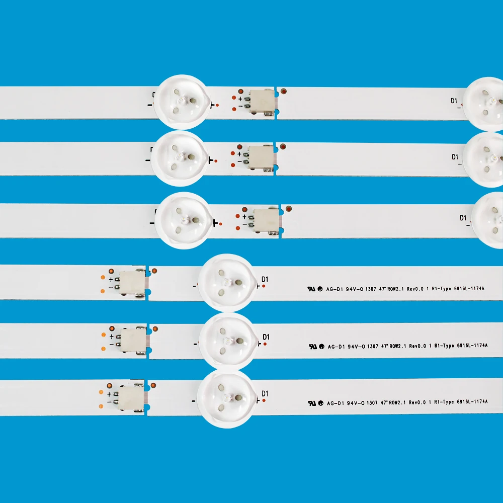 12 buah/set baru 47 "LG Strip LED Strip Strip Strip Strip,(3 * R1,3 * R2,3 * L1,3 * L2),