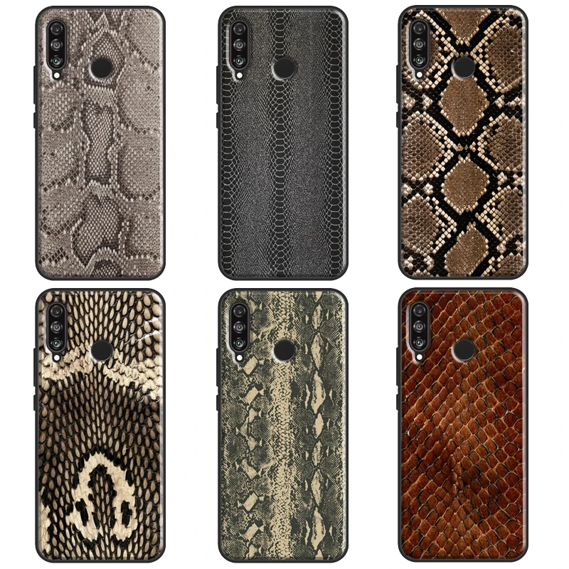 Cobra Python Snake Skin For Huawei P30 Lite P10 P40 P20 Pro P Smart 2019 Z Case For Huawei Mate 20 10 Lite Cover