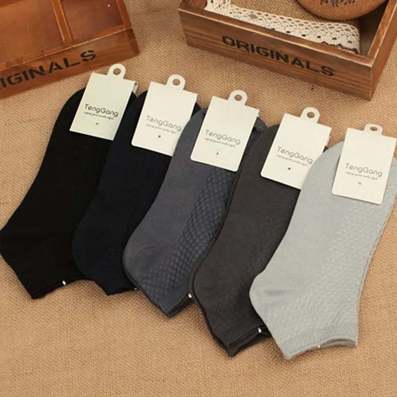 Men Bamboo Fiber Sport Socks Men\'s Women Breathable Compression Short Long Socks Business Casual Male Large Size High Quality