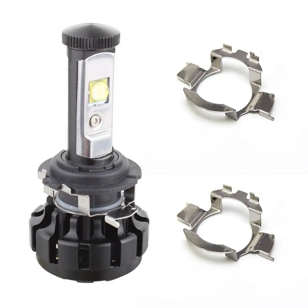 2/4pcs H7 LED Car Headlight Bulb Holders Adapters Socket for Benz BMW Audi VW Nissan Car Accessories Auto Headlamp Mount Stand