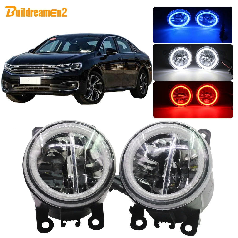 

Buildreamen2 Автомобильные светодиодные лампы H11 Противотуманные фары Angel Eye дневные ходовые огни DRL 4000LM 12V для Citroen C6 TD_ Saloon 2005-2015