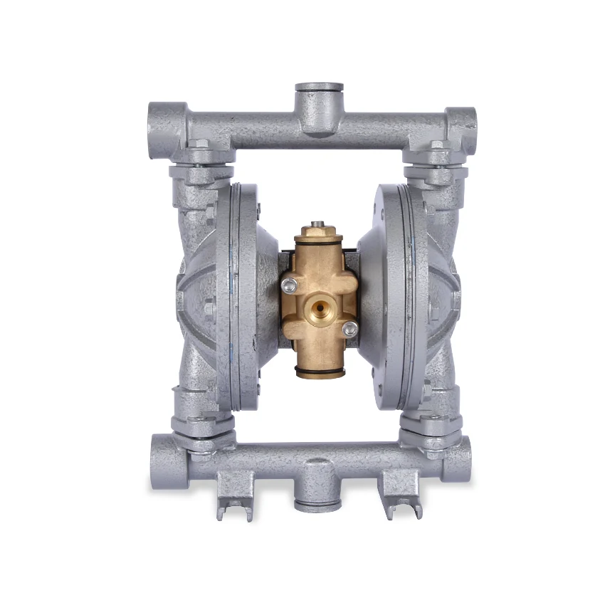 Imagem -04 - Venda Quente Polegada 0-1m3 h Bomba de Diafragma Pneumática de Alumínio com Diafragma Nbr 1pc Qby15
