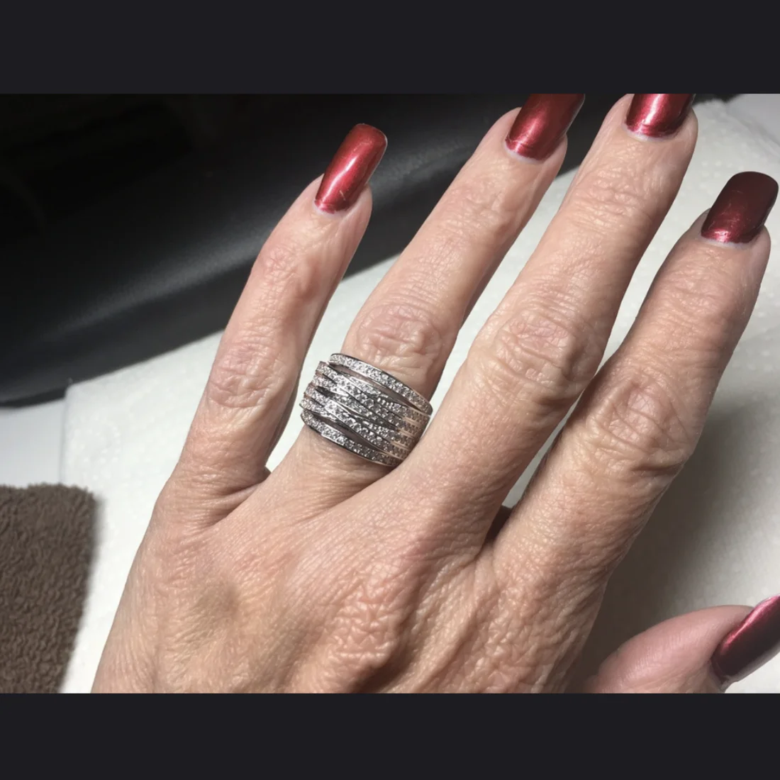 Luxury 10kt gold 925 silver Ring Fashion with pave Simulated diamond Compatible Fit Rings for European Women men Tow style