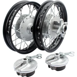 1.40-10 1.85-10 Front and rear wheels Black Front & Rear Iron Wheels Rims for Honda CRF50 XR50 Pit Dirt Bike Motorcycle Parts