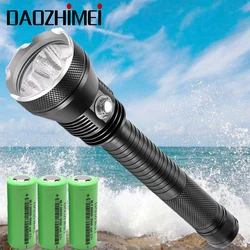 Professional Waterproof 3xXHP70.2 LED Scuba Diving Flashlight 26650 Torch IPX8 Underwater 150M spearfishing LED Diving lamp