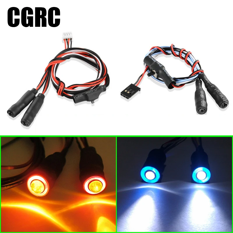 

LED Angel Demon Eye Lights DIY modified Lamp for 1/10 RC Racing Crawler car Traxxas TRX4 Defender D90 D110 Axial SCX10 Trx6 G63