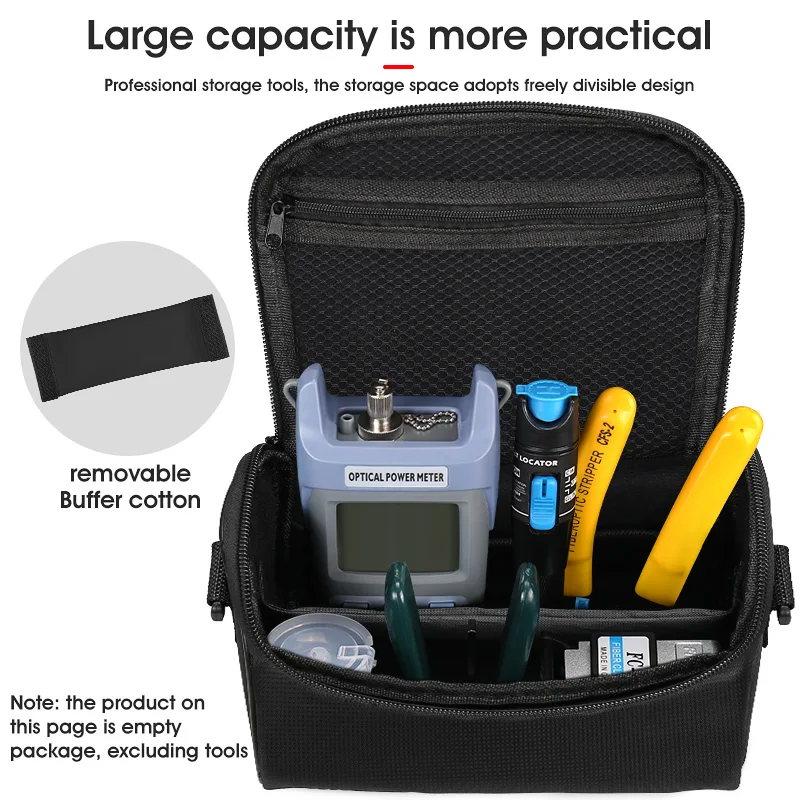 MAYTO Fiber Optic Tool Empty Package FTTH Special Tool Kit Fiber / Hardware / Network Tools Empty Bag