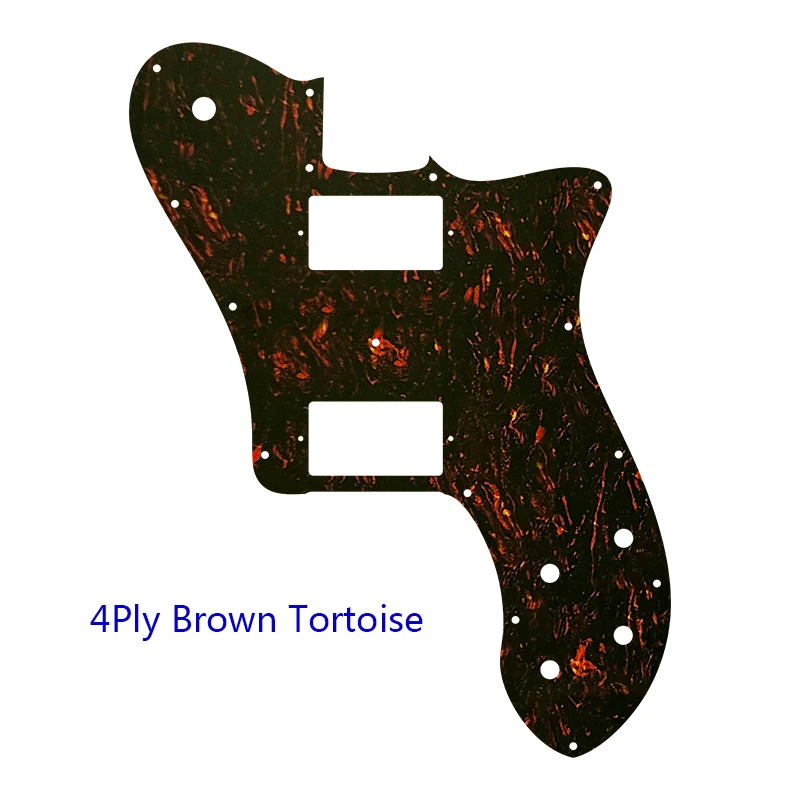 Pleroo Custom Guitar Parts - For US FD 72 Tele Deluxe Reissue Guitar Pickguard With PAF Humbucker Replacement Flame Pattern