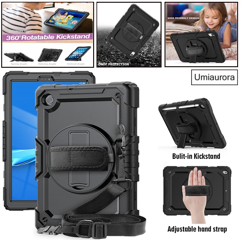 360 Rotation Shockproof Silicon Tablet Case for IPad 7th 8th 10.2 Mini Air 2 3 4 10.9 Case For IPad 5 6th 9.7 Pro 10.5 11” 2020