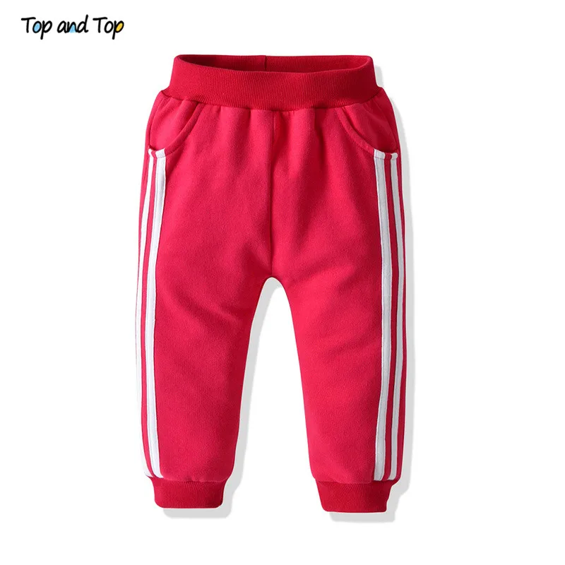 Top and Top Autmn&Winter Fashion Unisex Baby Striped Clothing Sets Pullover Sweatshirt+Pants Boys Casual Clothes Tracksuit Bebes