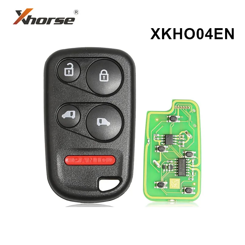 

5pcs/lot Xhorse XKHO04EN Separate 4 Buttons Wire Remote Key for Honda with Sliding Door Button English Version