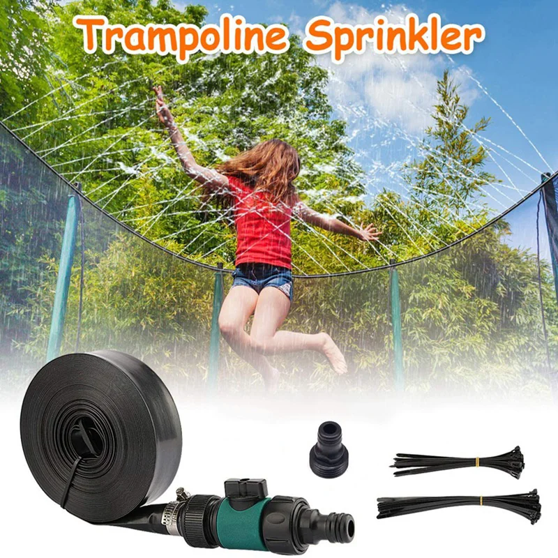 Trampoline Sprinklers Outdoor Water Play Spray Waterpark Fun Toys for Kids Summer Garden Outdoor Water Park PE Hose Game New