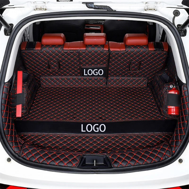 Full Set Waterproof Car Trunk Mat For Hyundai ix35 Sonata Mistra Encino All Weather Waterproof Cargo Liner Boot Carpets