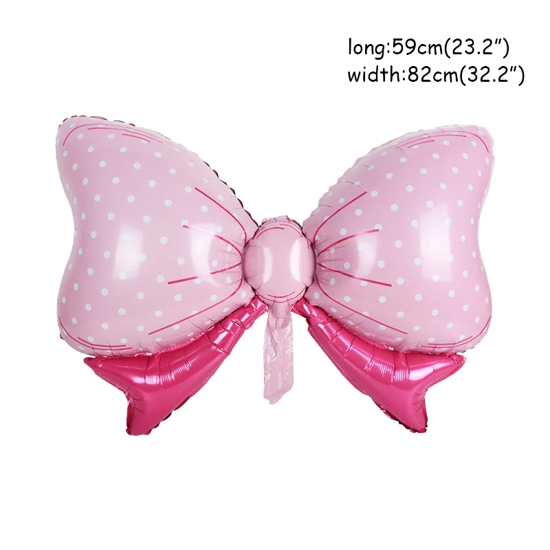 1pcs It\'s a Boy/Girl Foil Bow Balloons Baby Carriage Balloons Baby Shower Globos Birthday Decoration First Birthday Party Decor