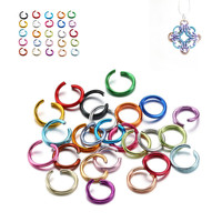 300Pcs/Lot 6 8 10 mm Metal Colorful Open Jump Rings Split Rings Jump Rings Connectors For DIY Jewelry Making Findings Supplies