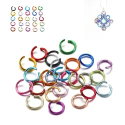 300Pcs/Lot 6 8 10 mm Metal Colorful Open Jump Rings Split Rings Jump Rings Connectors For DIY Jewelry Making Findings Supplies